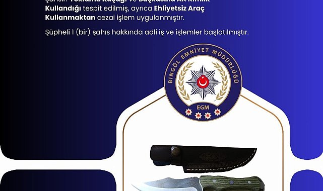 Bingöl'de aranan şahıs, başkasına ait kimlikle yakalandı