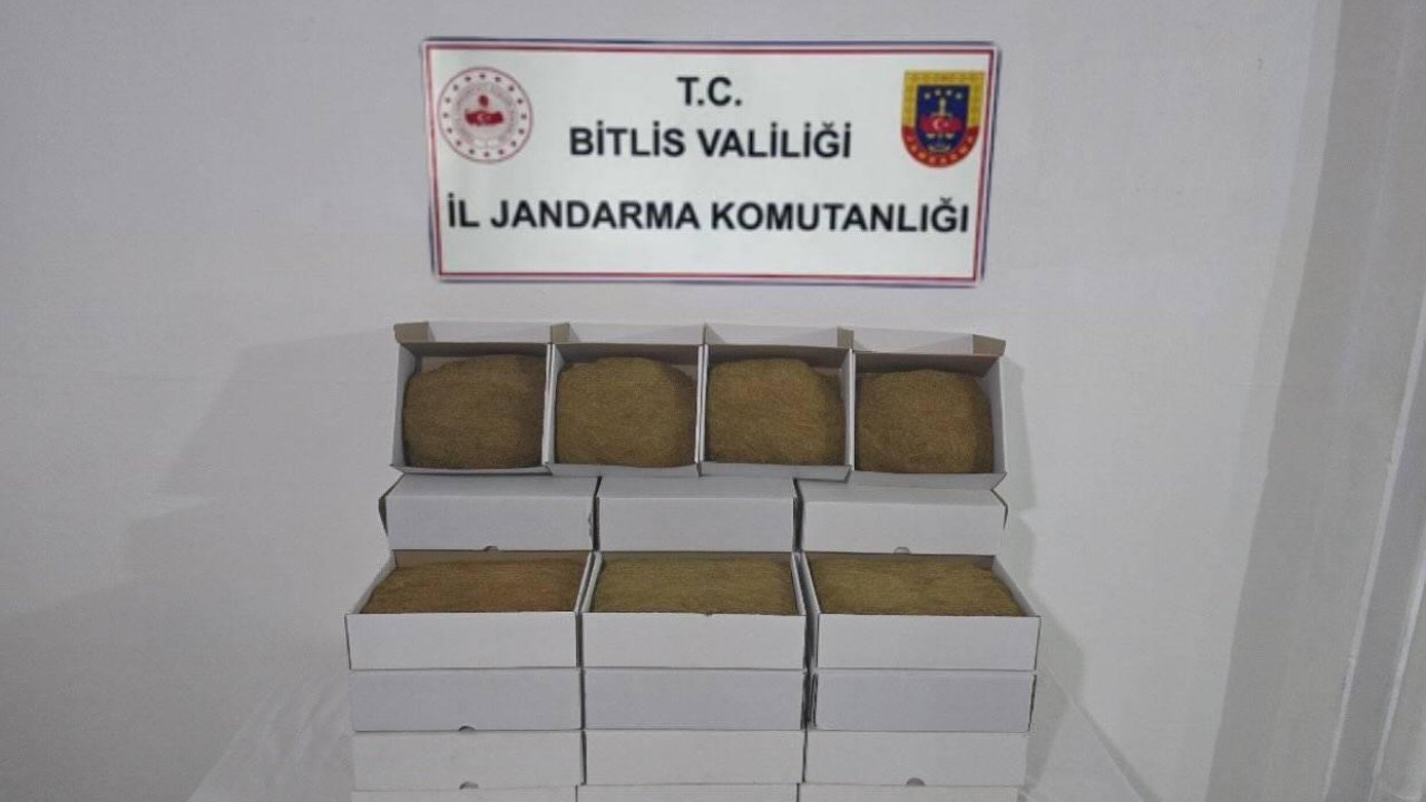 Bitlis’te 35 kilogram kıyılmış tütün ele geçirildi