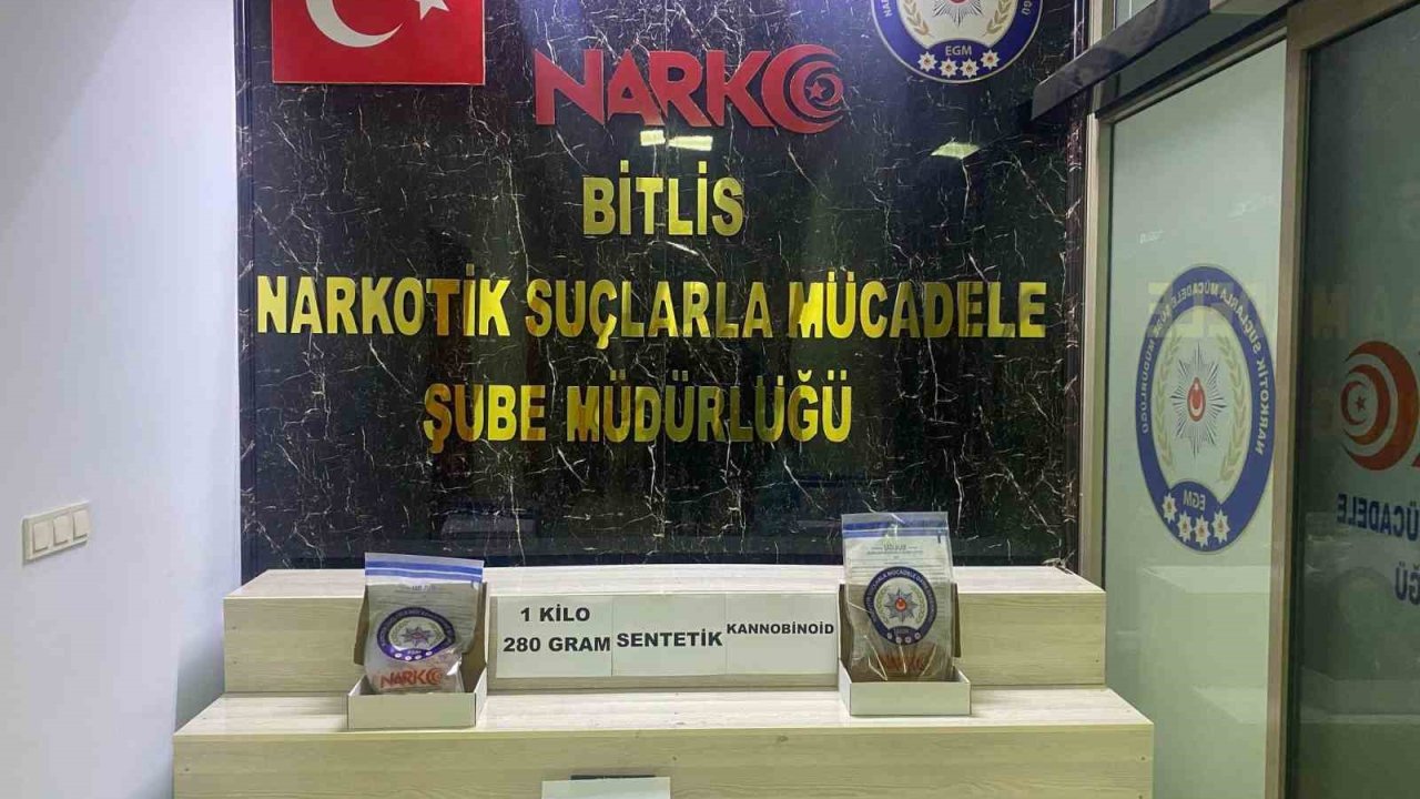 Bitlis’te uyuşturucu satıcılarına yönelik operasyon