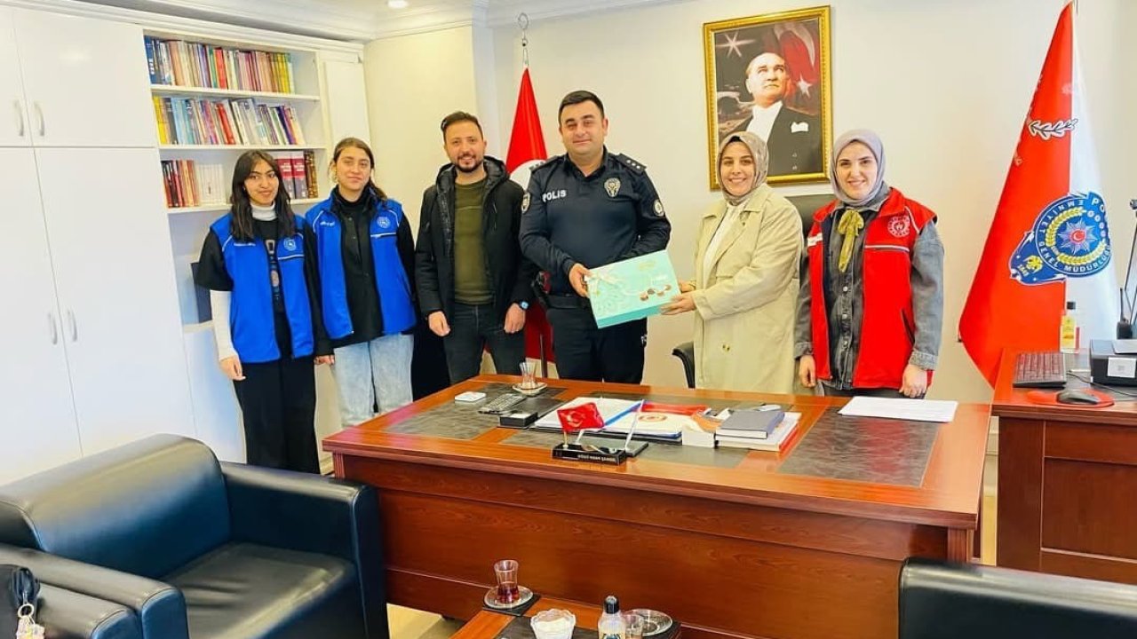 Diyadin Gençlik Merkezi’nden Emniyet Teşkilatına anlamlı ziyaret