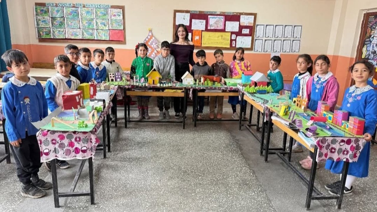 Diyadin’de öğrenciler yapay çevre tasarımı gerçekleştirdi