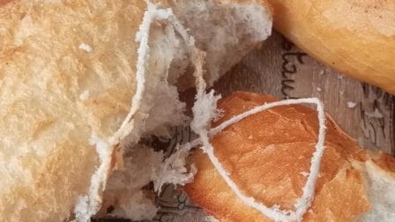 Elazığ’da ekmeğin içinden ip çıktı