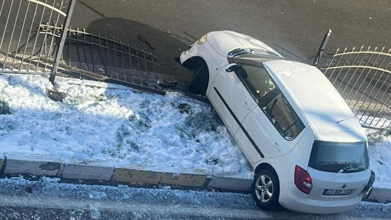 Elazığ’da gece etkili olan kar yağışı sabah kazalara neden oldu: 3 yaralı
