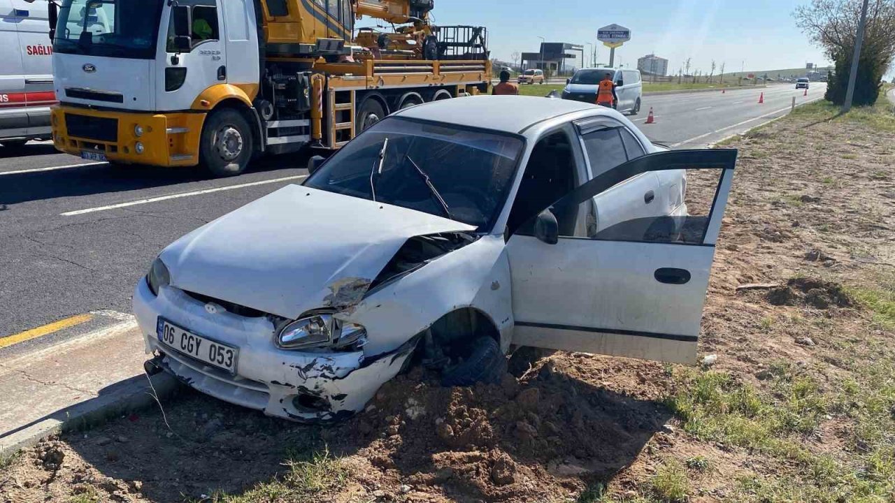 Elazığ’da tır ile otomobil çarpıştı: 1 yaralı