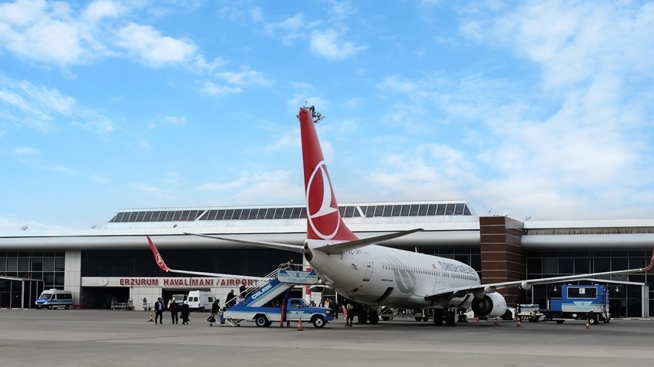 Erzurum’da 3 ayda 306 bin 332 kişi uçtu