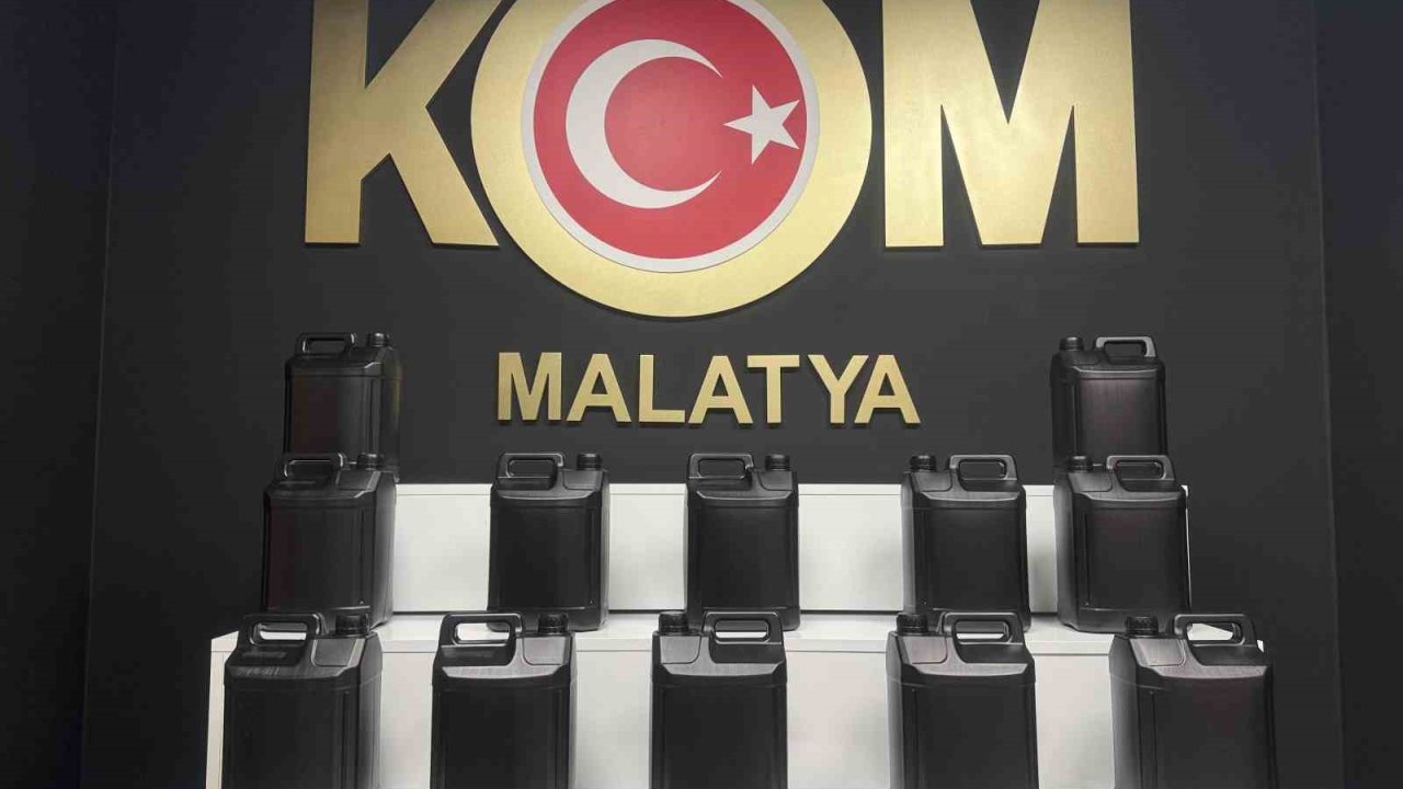 Malatya’da 60 litre etil alkol ele geçirildi