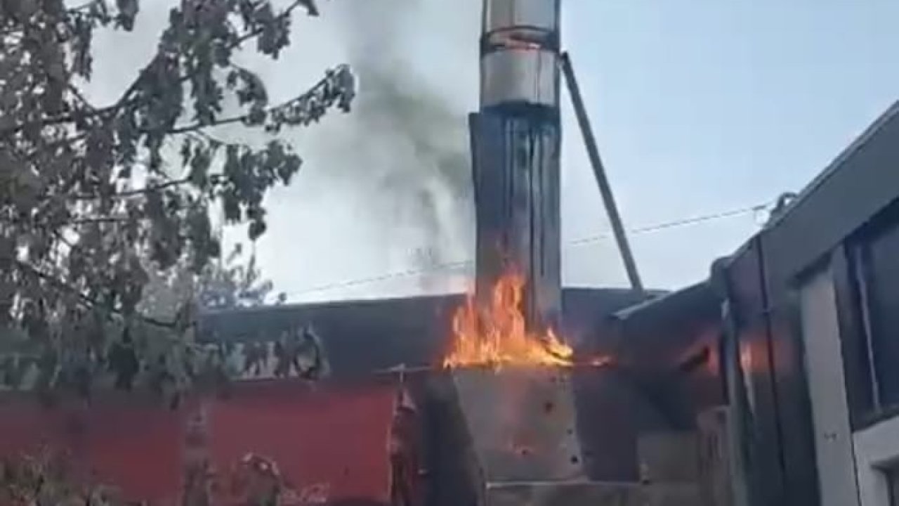 Malatya’da konteyner iş yerinde yangın