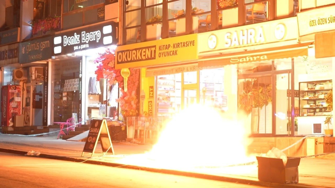Muş’ta şüpheli çanta fünye ile patlatıldı