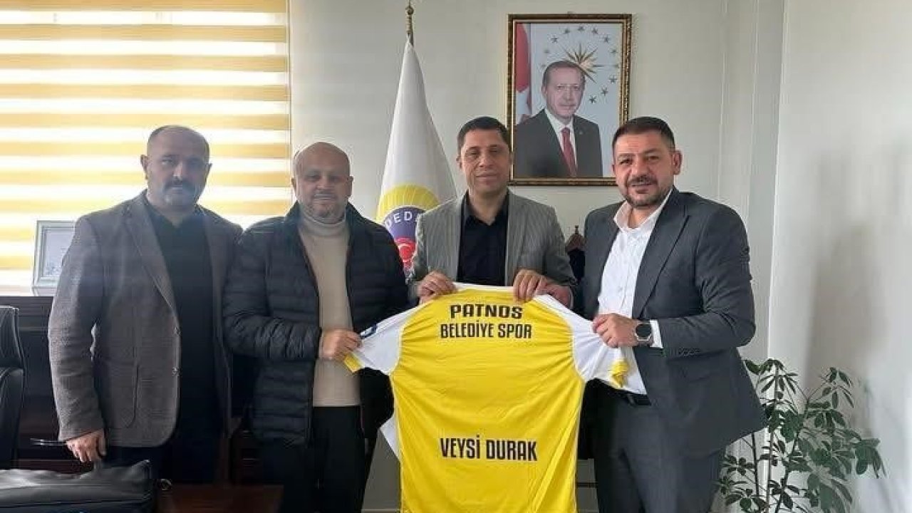 Patnos Belediye Spor Yönetimi, Dedeli Belediye Başkanı Durak’ı makamında ziyaret etti