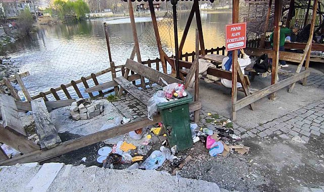 Uzundere Yedigöller Mesire Alanı çöplüğe döndü