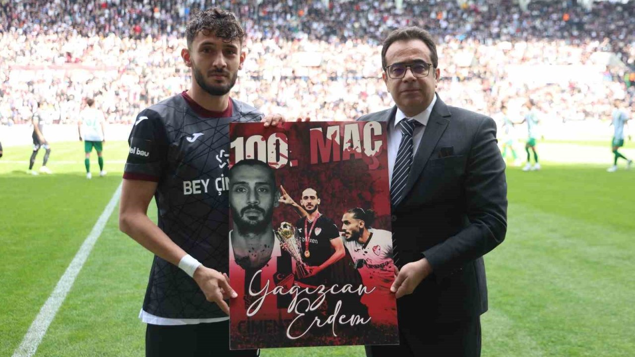 Yağızcan, Elazığspor’da 100. maçına çıktı