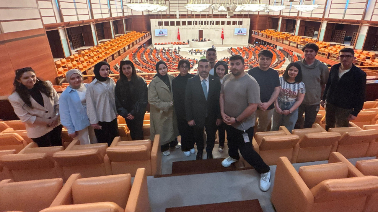 KAÜ’lü öğrenciler Milletvekili Çalkın ile mecliste buluştu