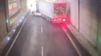 Erkenek Tüneli'ndeki kazanın güvenlik kamerası görüntüleri ortaya çıktı