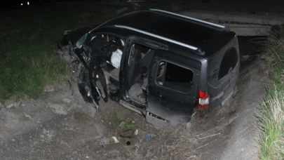 Kars’ta trafik kazası :1 ölü, 4 yaralı