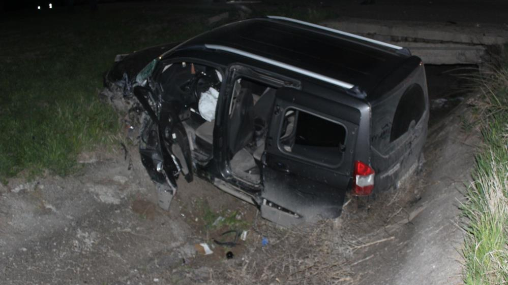 Kars’ta trafik kazası :1 ölü, 4 yaralı