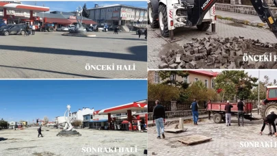 Arpaçay’da parke ve kaldırım çalışmaları tamamlandı