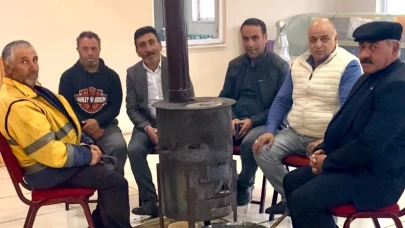 Köylerde sobalar yeniden yakıldı