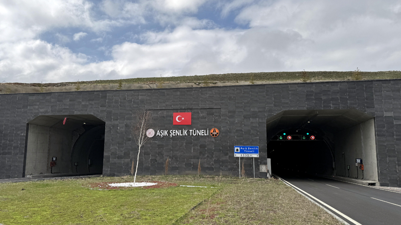 Aşık Şenlik Tüneli'nden 6 ayda 70 bin araç geçti