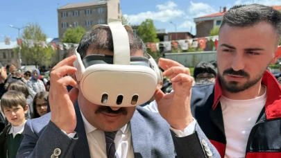 Ardahan'da arılar sanal gerçeklik gözlüğüyle gözlemlendi