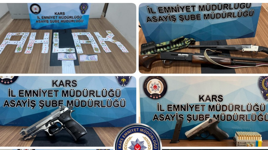 Kars Emniyet Müdürlüğü aylık uygulama ve denetim sonuçlarını açıkladı