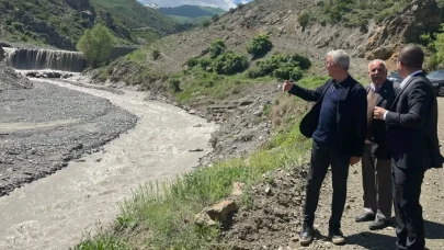 Kağızman’da sulama kanallarında bakım çalışması