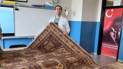 Kars’ta Sümerbank halılarına genç dokunuş
