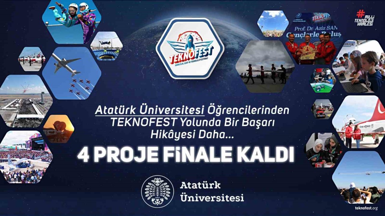 Atatürk Üniversitesi öğrencilerinden Teknofest başarısı