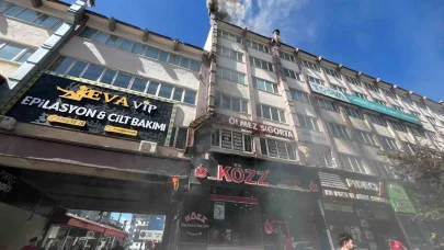Erzurum’da korkutan baca yangını