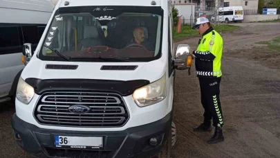 Kars’ta öğrenci servisleri denetleniyor