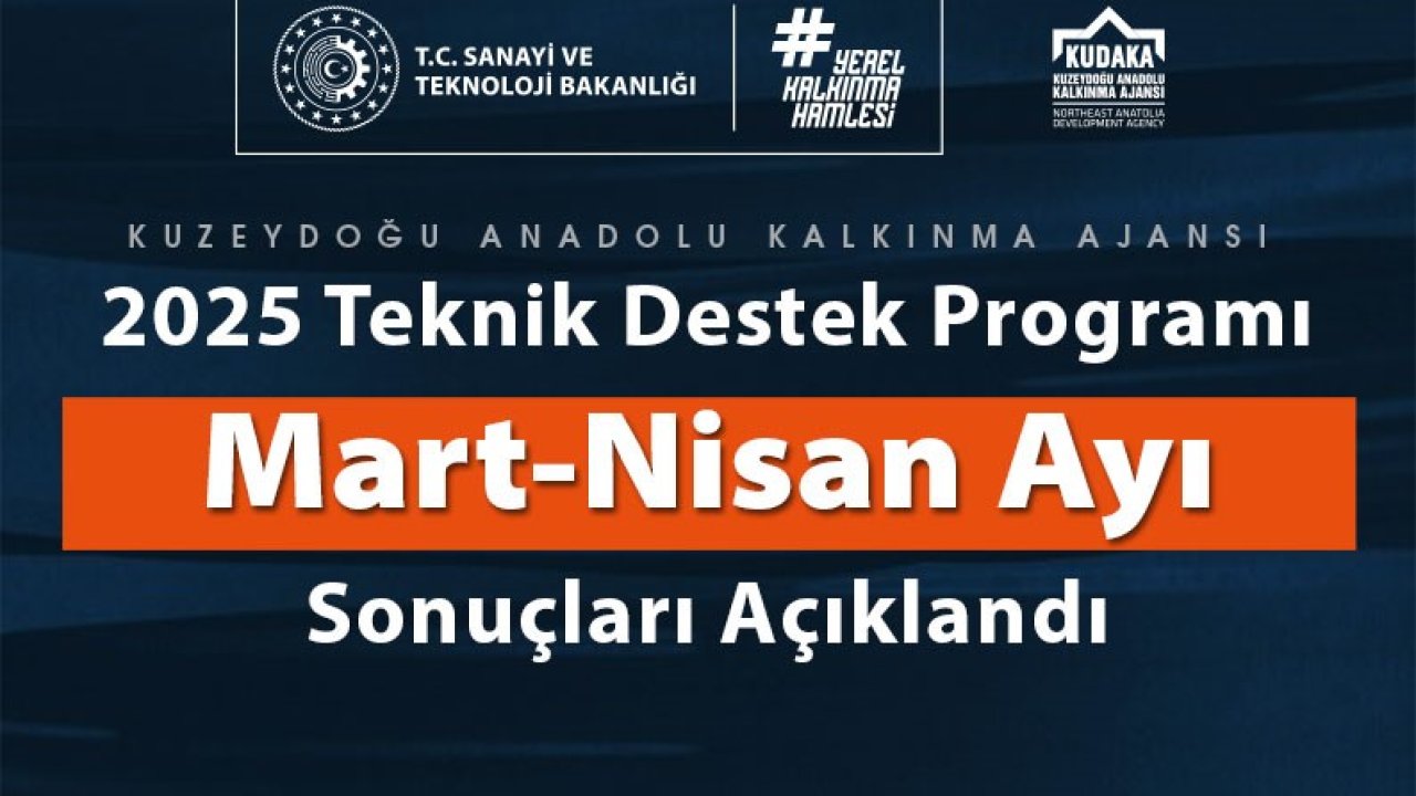 Kudaka Teknik Destek Programı 2. dönem sonuçları açıklandı