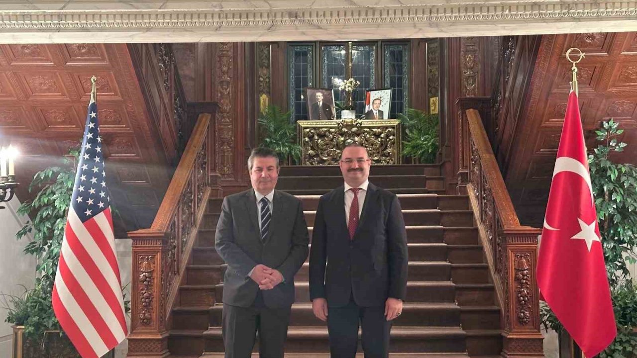 Rektör Hacımüftüoğlu’nun ilk ziyareti Türkiye Büyükelçiliği oldu