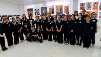 Kağızman’da Filistinli çocuklara destek sergisi