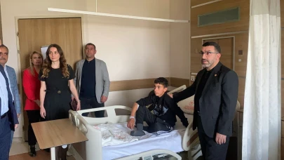 Adem Çalkın’dan Harakani Devlet Hastanesi'ne bayram ziyareti
