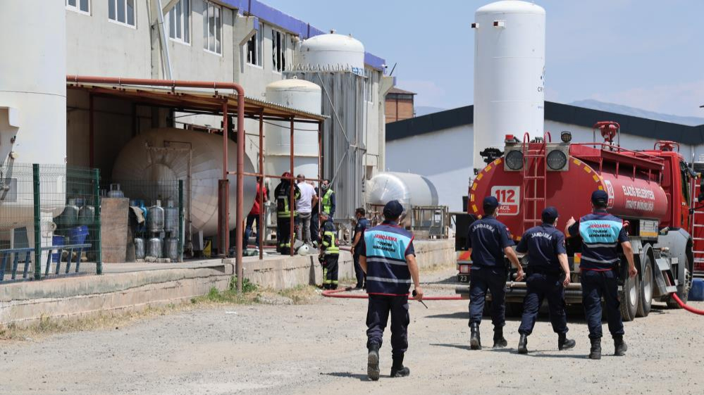 Gaz dolum tesisinde patlama