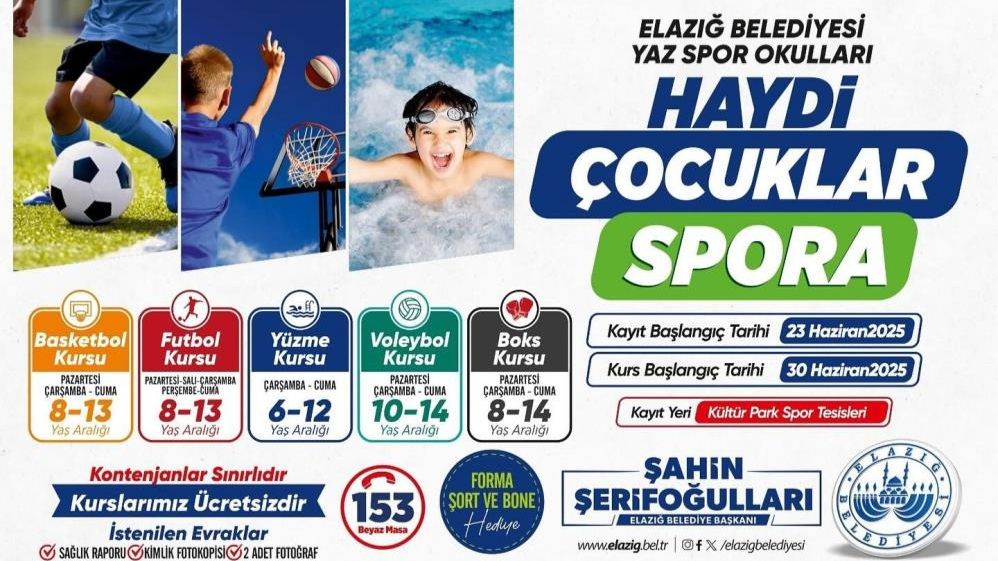 Yaz spor kursları başlıyor
