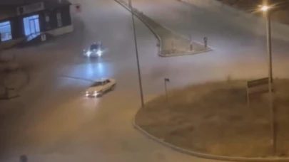 Tofaş araç ile drift atan sürücü kameraya yansıdı