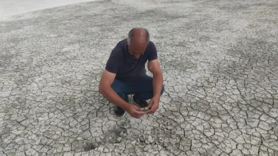 Akgöl, bu yıl erken kurudu