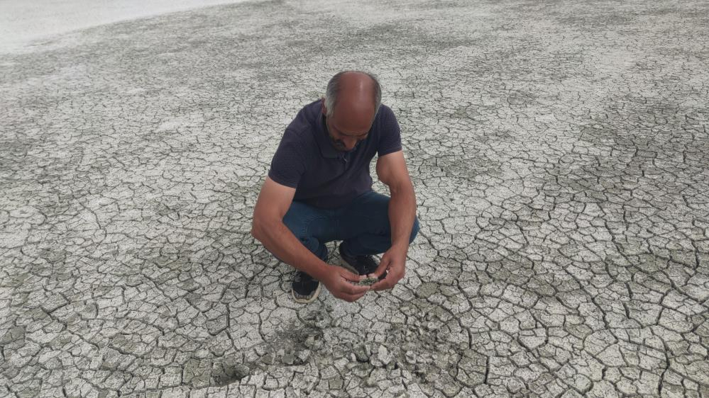 Akgöl, bu yıl erken kurudu