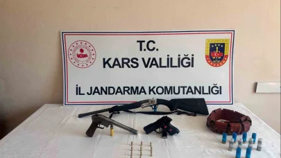 Arpaçay’da silah ve mühimmat ele geçirildi