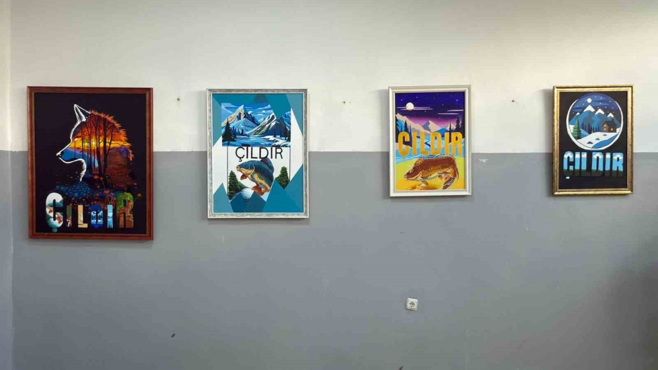 Çıldır'da öğrencilerin yılsonu sergisi