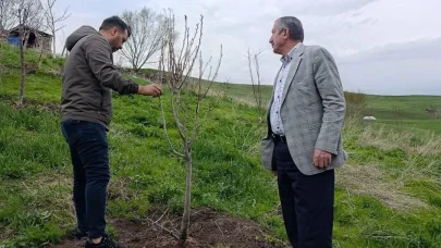 Hamur’da Çiftçilere budama ve aşılama eğitimi verildi