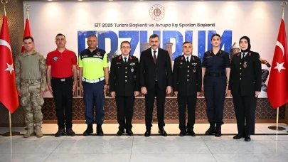 Erzurum jandarmada kuruluş yıldönümü coşkusu