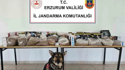 Erzurum'da 30 kilo kaçak tütün ele geçirildi