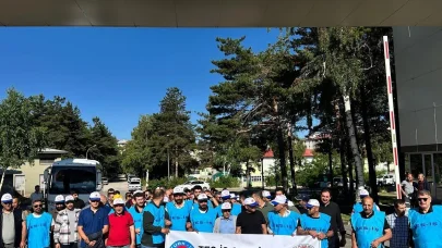 Erzurum'da kamu işçileri eylem yaptı