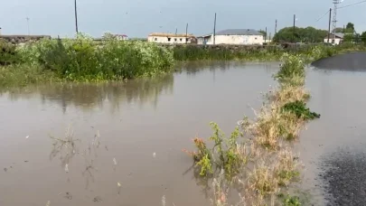 Kars’ta ahırlar ve ekili alanlar sular altında kaldı