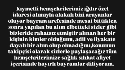 MHP İl Başkanından Iğdır İl Özel İdaresi personel alımına tepki