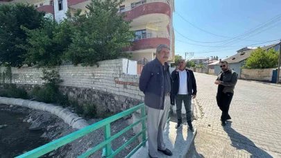 Patnos’ta dere ıslahı ve taşkın önleme çalışmaları sürüyor