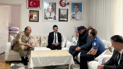 Kaymakam Tutal’ın ilk ziyareti şehit ailesi oldu