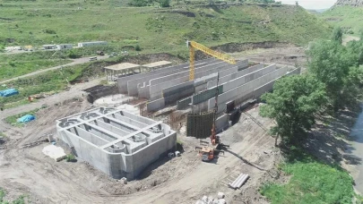 Kars Atıksu Toplama ve Arıtma Tesisi çalışmaları devam ediyor