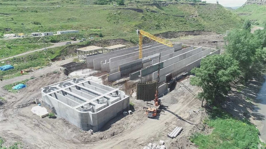 Kars Atıksu Toplama ve Arıtma Tesisi çalışmaları devam ediyor